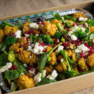 CORN & HALOUMI FRITTER SALAD